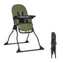 Dream On Me Snack and Stow Highchair | Adjustable Feeding Chair with Removable Tray, Lightweight, Foldable Design, Easy to Clean, Perfect for Toddlers & Infants