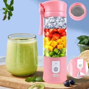 Portable Blender for Smoothies & Shakes -13oz Cordless Personal Small Blender, USB-C Rechargeable & Self Cleaning - Mini Travel Juicer Cup with Stainless