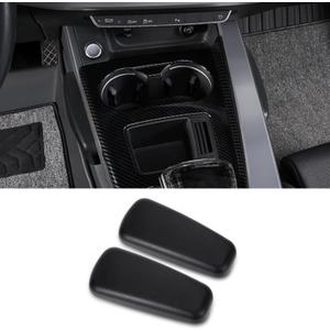 Car Armrest Cushion, Soft Leather Universal Knee Leg Elbow Pad, Center Console Thigh Support Pillow, Comfort Armrest for Car Interior Accessories(Black)