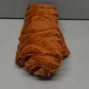 MIULEE Burnt Orange Fall Throw Pillow Covers 18x18 Inch, Soft Plush Faux Wool Solid Couch Pillows Set of 2, Decorative Farmhouse Boho Cushion Covers for Sofa Living Room Bed Home Decor