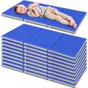 Wesiti 10 Pcs Bulk Kid Nap Mat for Preschool Daycare, Foldable
1.37" Thick 3 Section Sleeping Mats for Toddler, Waterproof, Kindergarten Classroom Back to School Supplies, 47"L x 24" W