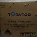 Tornado - 24 Inch High Velocity Heavy Duty Tilt Metal Drum Fan Yellow Commercial, Industrial Use 3 Speed 7700 CFM 1/3 HP 8 FT Cord ETL Safety Listed (YELLOW)