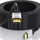 Soonsoonic 4K HDMI Cable 50Ft | High Speed HDMI 2.0 Cable 4K@60Hz 2K 1080P 3D ARC Ethernet | for UHD TV Monitor Laptop Xbox PS4/PS5 (15m)