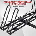 Hitch Bike Rack for 2 Bikes,100 lbs Capacity Bike Carrier for car Cars SUVs Trucks, Double-Arm 2 Bike Rack Hitch Mount, Fit 2 Inch Receiver