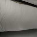 Luxurious All-Season Goose Down Feather Fiber Comforter Queen Size Duvet Insert, Premium White Solid Plain Design, Premium Baffle Box, 100% Egyptian Cotton, 70 oz Fill Weight