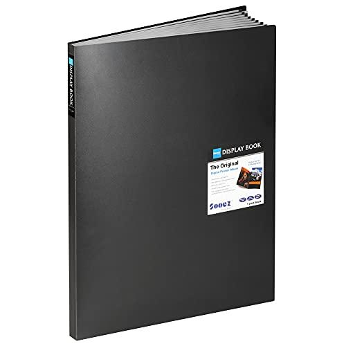 Sooez Heavy Duty Binder with Plastic Sleeves,  Display 40 Pages, Presentation Book for Artwork, Sheet Music, Document