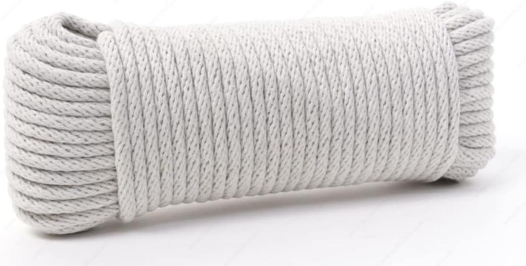 Mibro 308661BGV1 100 ft. Solid Braided Cotton Rope Natural