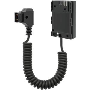 D-Tap to LP-E6 (DR-E6) Dummy Battery Coiled Power Cable Compatible with Canon EOS R, R5, R6, R6 II, R7, 5D II/III/IV, 6D/6D II, 7D/7D II, 60D90D, Replaces LP-E6 / LP-E6N / LP-E6NH, 47"