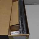 Zeerobee Curtain Rods for Windows 48 to 84, 1 Inch Industrial Wrap Around Black Curtain Rod, Indoor/Outdoor Room Divider Adjustable Drapery Pole, 48"-86"