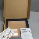 Corner Bread Box for Kitchen Countertop, Black Bread Storage Container for Homemade Bread, Two Layer Breadbox under Cabinet Mount, Large Bread Holder for Kitchen Counter, Pantry Shelf, Black