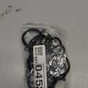 24 Pcs Black 1.5-Inch Inner Diameter Metal Curtain Rings with Eyelets,Fits Up to 1 1/4-Inch Rod