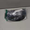 MEROKEETY Women's V Neck Wrap Velvet Maxi Wedding Guest Dress Bell Sleeve Split Bridesmaid Cocktail Party Formal Dresses (Medium, Black)