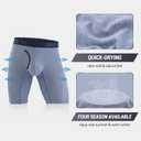 BAMBOO COOL Men's Soft Underwear,No Ride Up Boxer Briefs with Fly, Moisture Wicking & Breathable underwear for Men,Multipack (M)