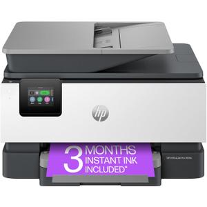 HP OfficeJet Pro 9125e All-in-One Printer, Color, Printer-for-Small Medium Business, Print, Copy, scan, fax,Touchscreen; Smart Advance Scan, 3 months of Instant Ink included