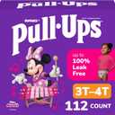 Pull-Ups Girls' Potty Training Pants, Size 3T-4T Training Underwear (32-40 lbs), 112 Count (4 Packs of 28)
