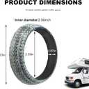 ID 65mm Car Exhaust Gasket, Graphite Construction Exhaust Flange Gasket Seal Replacement, Heat-Resistant Manifold Downpipe Donut Gaskets Muffler Ring for RV SUV Truck