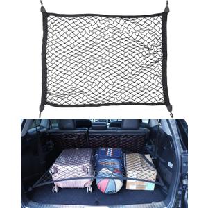 for Toyota Highlander 2014-2025 Floor Style Trunk Cargo Net, Premium Stretchable Adjustable Elastic Storage Truck Bed Cargo Mesh Organizer Nets for Highlander Interior Accessories