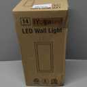 iYogaled LED Outdoor Wall Light Color Changing, 14 Inch Modern RGBCW Wall Sconce, 22W 1800LM Exterior Light Fixture, Smart Porch Lights Tuya App Control, ETL Certified