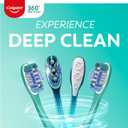 Colgate 360 Whole Mouth Toothbrush, Adult Toothbrushes Medium Bristles, Helps Remove Bad Breath Bacteria and Plaque, Medium Toothbrush Pack, Includes Cheek and Tongue Cleaner, 4 Pack