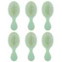 Bridesmaid Proposal Gifts 8pcs Mini Travel Brush bachelorette party accessories Cute hair Brush for Wedding Party Favors for Wedding Party Favors (Sage Green, 6pcs)