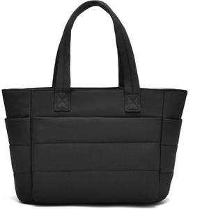 I IHAYNER Tote Bag for Women Lightweight Quilted Puffy Shoulder Handbag for Travel Work with Functional Compartments