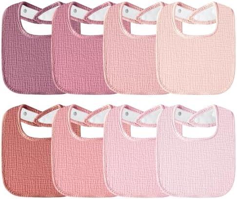 Kewlife gift Muslin Baby Bibs Cotton Baby Drool Bandana Bibs for Baby Girls Boys Infant Newborn Toddler Drooling and Teething