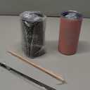 Sieral 2 Pcs 16 oz Flower Ring Bearer Tumbler Cup Stainless Steel Cup with Straw Water Bottle Gift Idea for Wedding Party(Black, Pink)