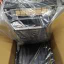 PXRACK 2 Pack Under Sink Organizer,Adjustable Height,2 Tier Pull Out Under Cabinet Organizer,Slide Out Thickened Metal Under Sink Storage for Kitchen Bathroom Laundry Cabinet Pantry,Black(L)