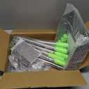 TOOGE Larger Pooper Scooper, Dog Pooper Scooper for Large Medium Small Dogs Heavy Duty Long Handle Metal Tray Rake Shovel Set for Yard Grass