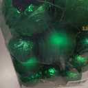 Christmas Ball Ornaments - 30pcs Shatterproof Christmas Ornaments Set Plastic Hanging Christmas Decorations for Xmas Tree Holiday Party Decor, 6 Styles in 4 Sizes (Green)