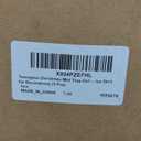 Teenyyou 3 Pcs Mini Christmas Tree Collar for 2-4 ft Mini Tree 17 Inch Diameter Base Small Red Velvet Plush Ring Skirt with White Faux Fur Stand Cover for Xmas Pencil Slim Trees Tabletop Home Decor