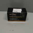 Partsam 2Pcs Glass Watermelon Lights [Patented] Clear Lens Green LED Side Marker Turn Signal Lights with Stailess Steel Bezel Replacement for Kenworth Peterbilt Freightliner Trucks