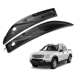 Windshield Wiper Cowl Panel Grille Compatible with Ford Explorer Sport Trac 1995-2005 For Mercury Mountaineer 1997-2001 Replaces F57Z78022A68A F57Z78022A69A