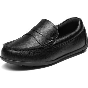 Bruno Marc Boy's Dress Shoes Slip-On Penny Loafers Casual Moccasin Style (Black, US 2 Little Kid)