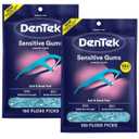 DenTek Sensitive Gums Comfort Clean Floss Picks Fresh Mint 150 Count (2 Pack)