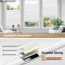LazBlinds No Drill Cordless Cellular Shades, 26.5" W x 48" H, White