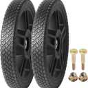 AR-PRO (2-Pack) Replacement 12" Push Lawn Mower Wheels - Universal 12" Lawn Mower Wheels with 1.58" Width Hub and 1/2" Bearings - Fit for Standard Lawn Mowers, Pressure Washers, Generators and More