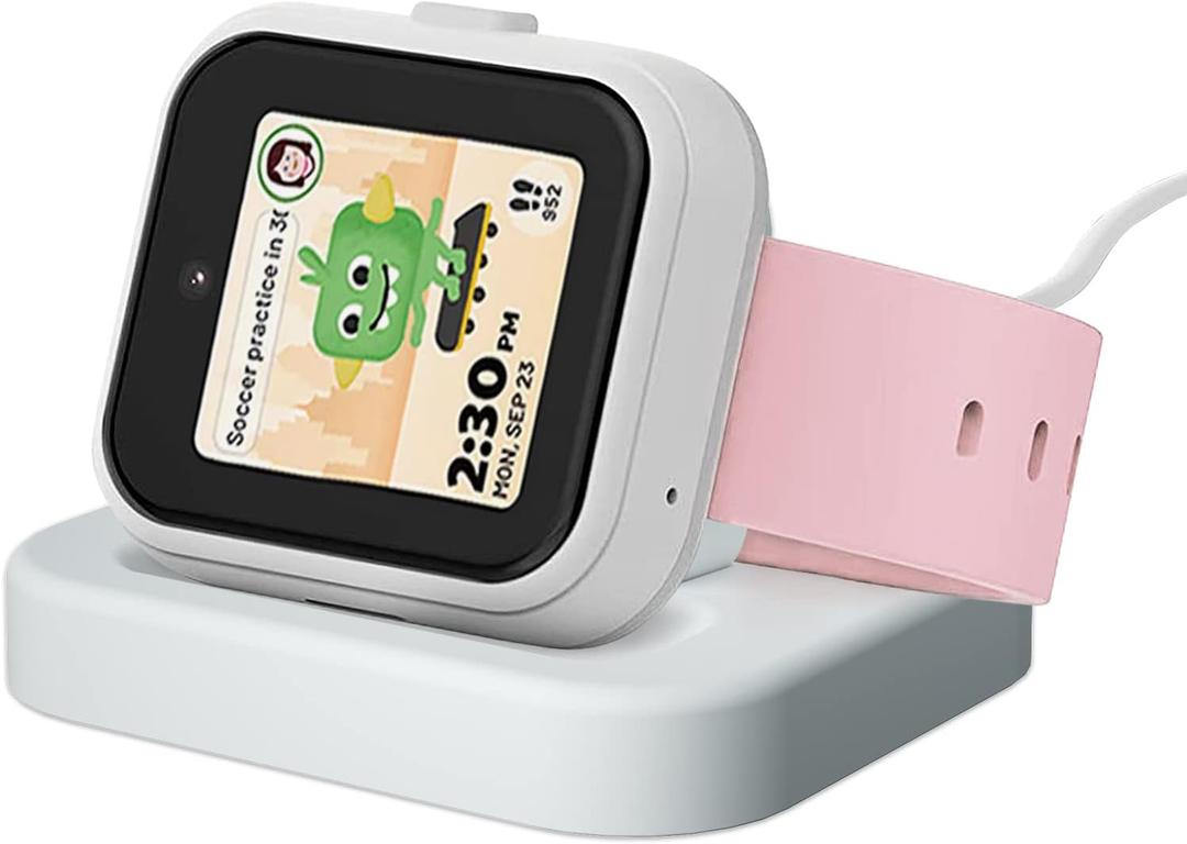 Compatible with SyncUP Kids Watch 1 Charger Stand Dock, for T-Mobile Sync UP Kids Watch with 3.3 Feet Charger Cable (NOT for Sync UP Kids Watch 2) (White)