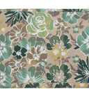 Magpie Fabrics Patio Bench Loveseat Cushion Covers (Replacement Cover only, No Insert!), Waterproof Fade Resistant Swing Cushion Slipcover with Ties(45x18x3 Inch, Green Floral)