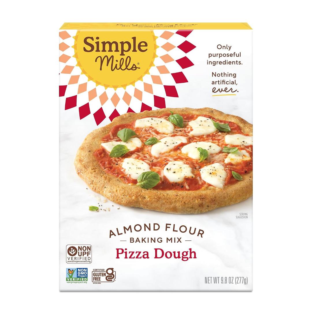 Simple Mills Pizza Dough Baking Mix, 9.8 Ounce Boxes (EXP 08/14/27)