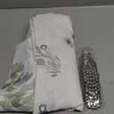 Extra Long 72x84 Inch Shower Curtains for Bathroom,Fabric Waterproof White and Sage Green Boho Floral Pattern Farm House Cottagecore Shower Curtain 72 x 84 in Length