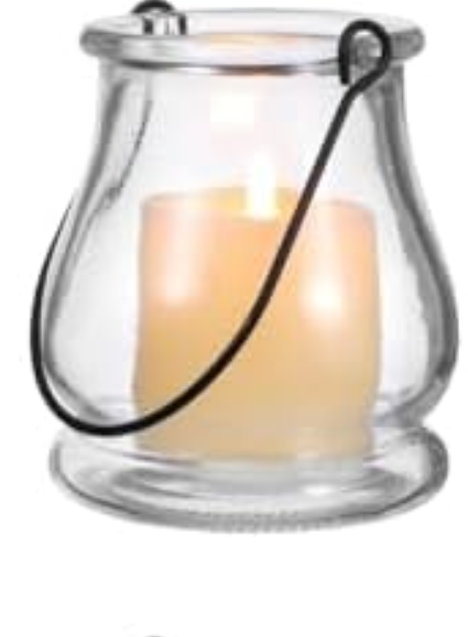 Pack Of 4 Cabilock Candle Stands with Handles 4 Inch Glass Candle Holders for Indoor Outdoor Decor Tea Light Holders Hydroponic Planters Multipurpose Ornaments for Party Wedding Home