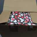 Chivertion 150 Pcs Valentine's Day Gift Bags with Handle Bulk Galentines Heart Paper Goodie Treat Bags for Valentines Galentines Day Party Favors Gift Wrapping Supplies 6 Style, 8 x 6 x 3 Inches