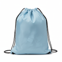 10 Medium white and blue drawstring bags