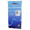 Label Tape Cassette - Laminated 12mm - Black on Clear tape - AMe-131 8m