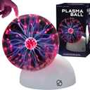 Thames & Kosmos The Plasma Ball Essential STEM Tool | Classic Scientific Device, Fresh 5-inch Glass Sphere, Interactive Electric Light Show | Explore Electricity, Matter, Energy, Small