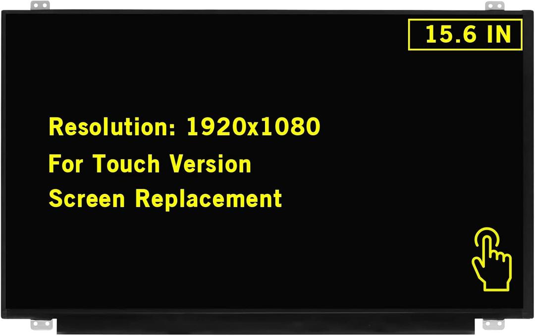 15.6" New Screen Replacement for Dell Inspiron 15 5570 P75F P75F001 FHD 1920x1080 40Pin Touch Screen LED LCD Display Panel
