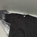 Hanes men's Essentials Short Sleeve T-shirt Value Pack (4-pack) athletic t shirts, Black, Small US