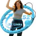 JKSHMYT Infinity Weighted Hula Exercise Hoop, for Adults Women Weight Loss Plus Size, 26/30 Detachable Links