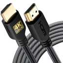 PowerBear 4K Long HDMI Cable 20 ft [2 Pack] High Speed, Braided Nylon & Gold Connectors, 4K @ 60Hz, Ultra HD, 2K, 1080P, ARC & CL3 Rated | for Laptop, Monitor, PS5, PS4, Xbox One, Fire TV, Apple TV